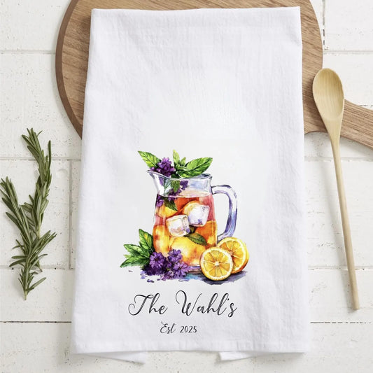 Custom Printed Kitchen Towel (Margarita Pitcher)